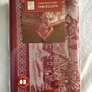 New Christmas story tablecloth, 52x70”